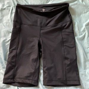 Black Biker Shorts with pockets
